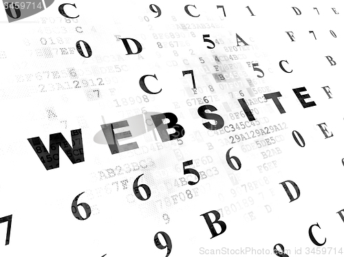 Image of Web design concept: Website on Digital background