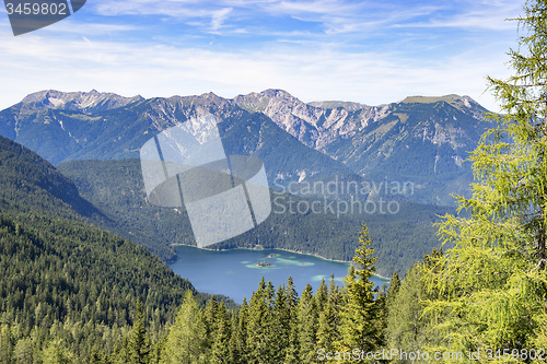 Image of View to lake Eibsee