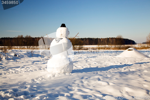 Image of high snowman