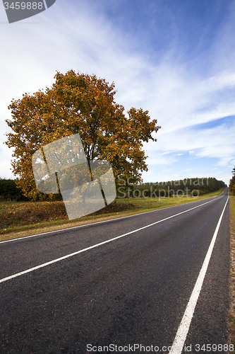 Image of road. autumn  