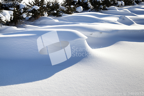 Image of big snowdrifts  