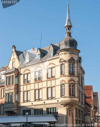 Image of corner house in Colmar