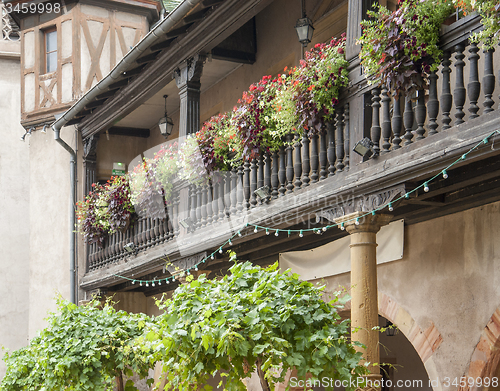 Image of wooden balcony