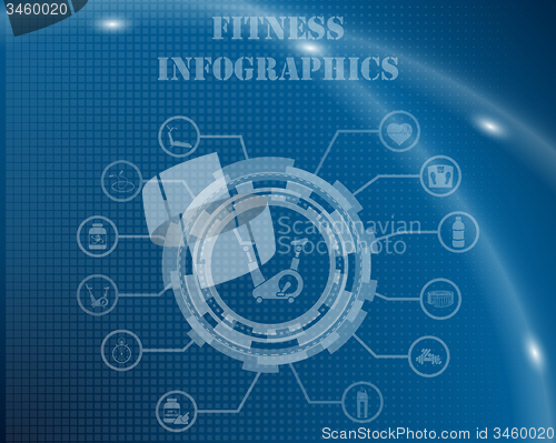 Image of Fitness Infographic Template