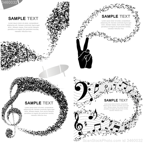 Image of Set of Musical Design