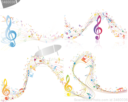 Image of Set of Musical Design