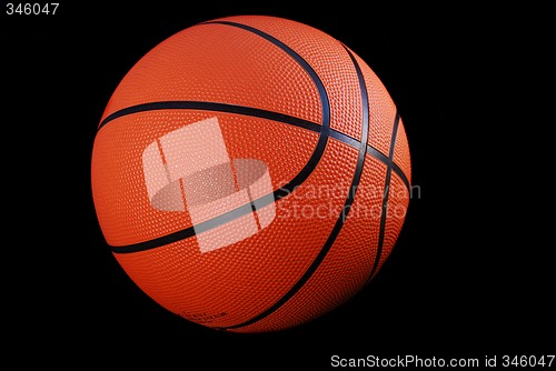 Image of Basketball, Black Isolated