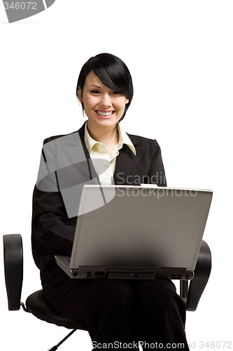 Image of Working businesswoman