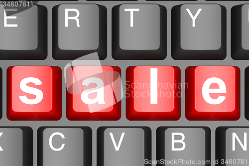 Image of Sale word on computer keyboard