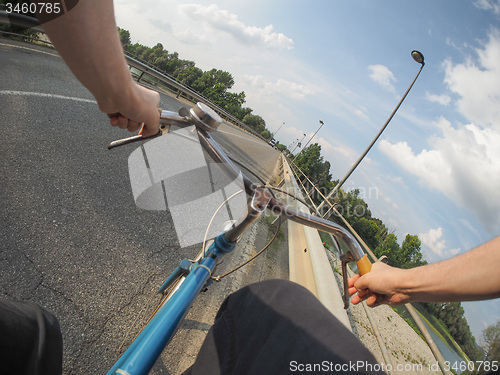 Image of Riding a bike