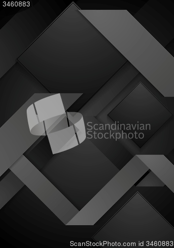 Image of Black abstract corporate geometric background
