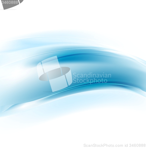 Image of Graphic vector illustration with blue waves for corporate design