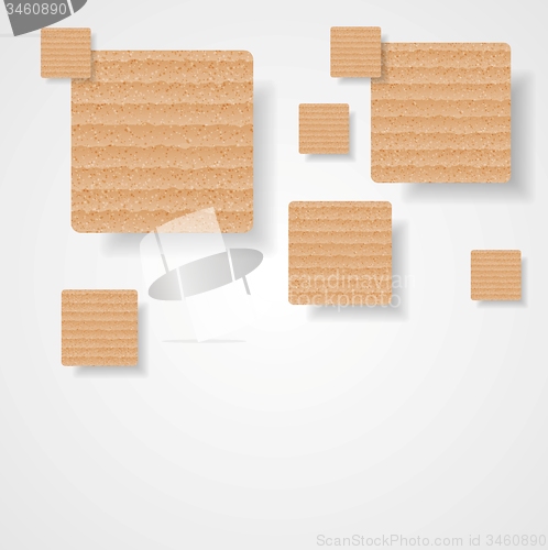 Image of Graphic background of cardboard squares