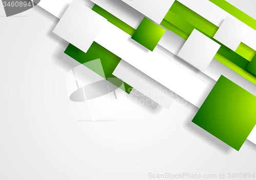 Image of Geometric tech corporate background with squares