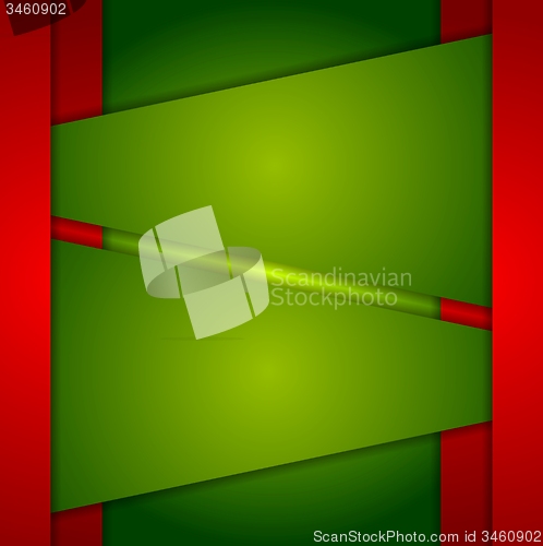 Image of Red green abstract corporate background