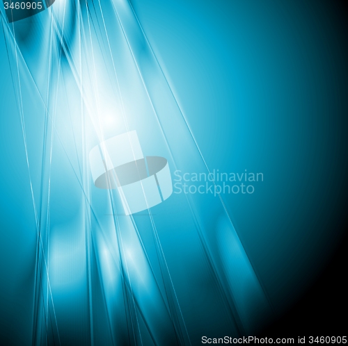 Image of Abstract blue shiny elegant background