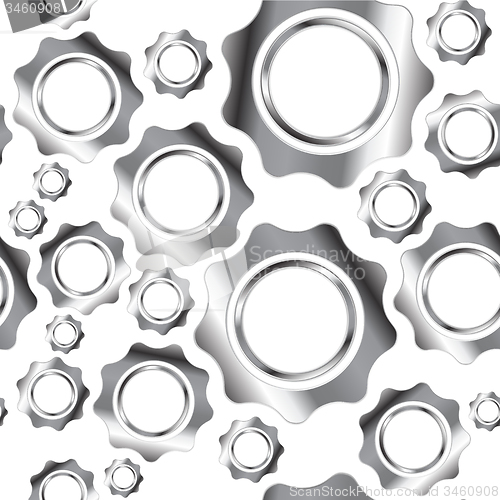 Image of Metal gears abstract seamless vector background