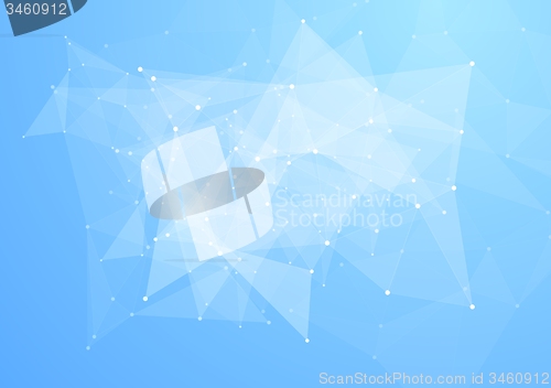 Image of Low poly abstract triangles bright tech background