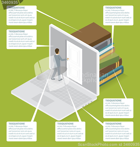 Image of Vector 3d Flat Isometric With Startup Concept