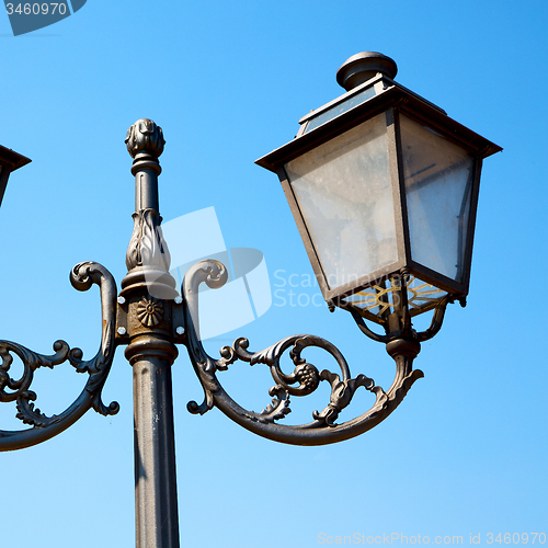 Image of europe in the sky of italy lantern and abstract illumination