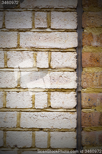 Image of brick in london   the    abstract    texture of a ancien wall an