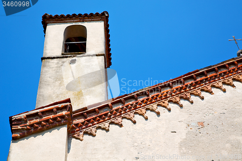 Image of ancien   in italy europe old  stone and bell