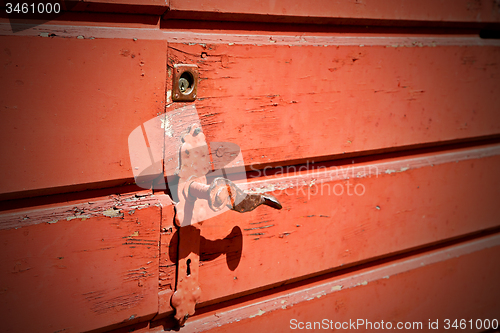 Image of door in italy old   texture nail