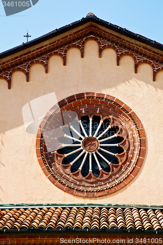 Image of beautiful old architecture in  and sunlight