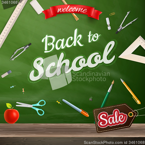 Image of Back to School marketing background. EPS 10