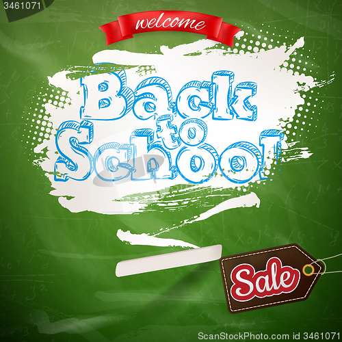 Image of Back to School marketing background. EPS 10