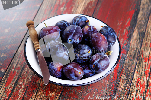 Image of bowl of plums