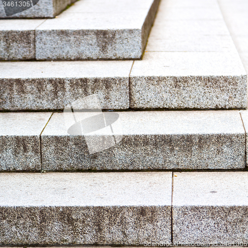 Image of in london  monument old steps and marble ancien line 