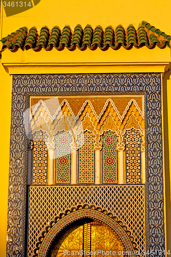 Image of old  in morocco africa ancien    wall ornate brown