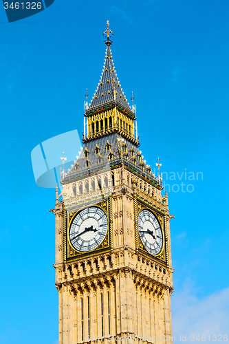 Image of  big ben and   old construction england  aged city