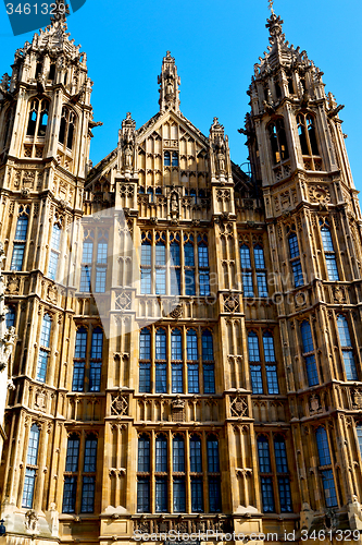 Image of old in london  historical  sky