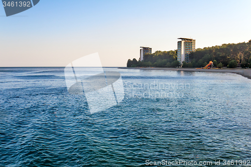 Image of Landscape with sea views. Pitsunda, Abkhazia.