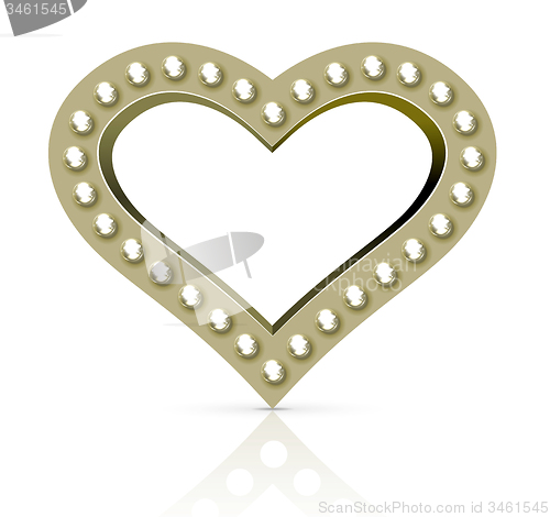 Image of Vector marquee heart symbol