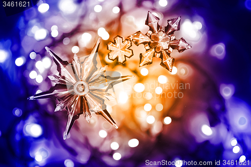 Image of color christmas lights background
