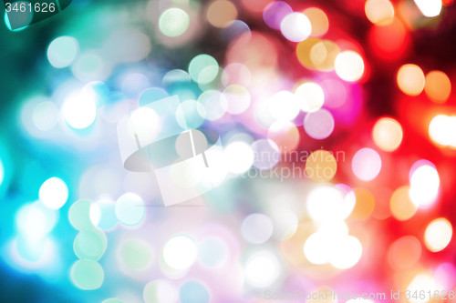 Image of abstract christmas lights explosion
