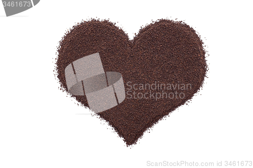 Image of Loose leaf tea in a heart shape