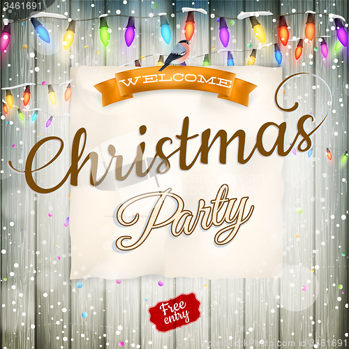 Image of Christmas greeting card. EPS 10