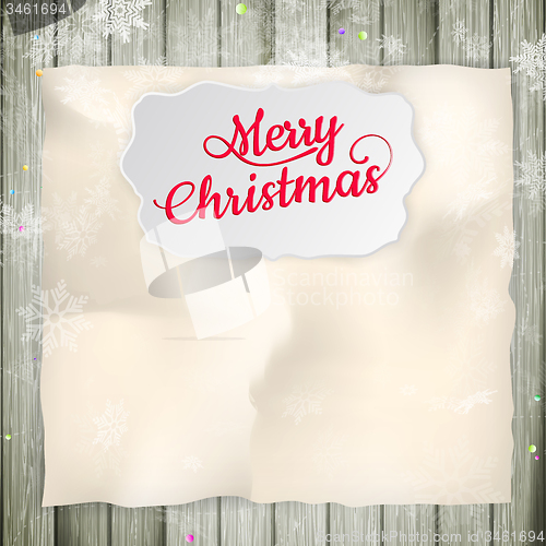 Image of Christmas greeting card. EPS 10