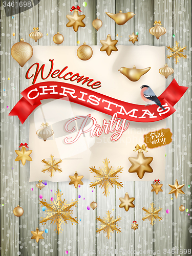 Image of Christmas greeting card. EPS 10