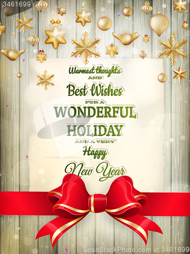 Image of Christmas greeting card. EPS 10
