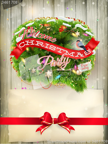Image of Christmas greeting card. EPS 10