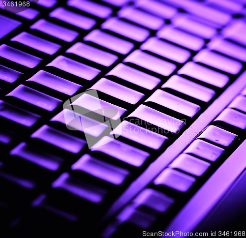 Image of Modern and stylish laptop. 