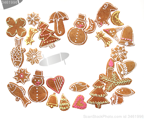Image of christmas ginger bread isolated