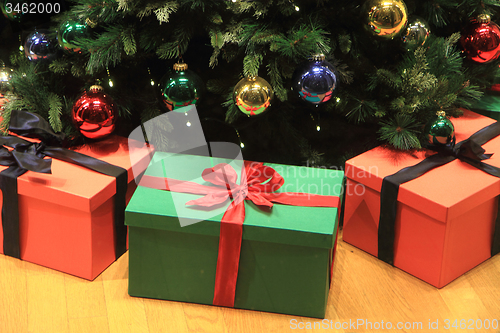 Image of color christmas lights background