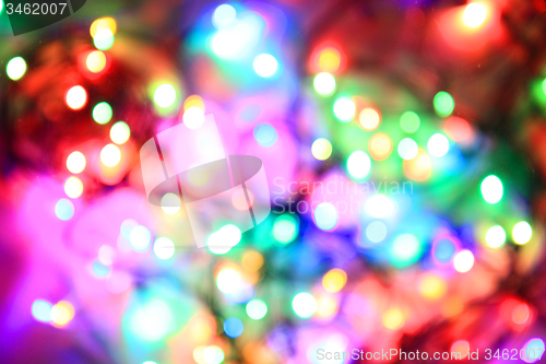 Image of color christmas lights background