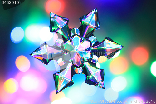 Image of color christmas lights background